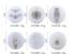 Imagen de Silicone Halloween Resin Mold For Jewelry Making Coffin Halloween Spider White 5.5cm Dia., 1 Set ( 6 PCs/Set)