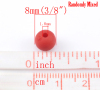 Imagen de Cuentas Chicle Acrílico Opaco Bola,Al Azar 8mm Diámetro, Agujero: acerca de 1.8mm, 300 Unidades
