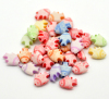 Picture of Acrylic Bubblegum Beads Fish At Random Mixed About 11mm x 9mm, Hole: Approx 1.5mm, 500 PCs