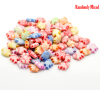 Picture of Acrylic Bubblegum Beads Fish At Random Mixed About 11mm x 9mm, Hole: Approx 1.5mm, 500 PCs