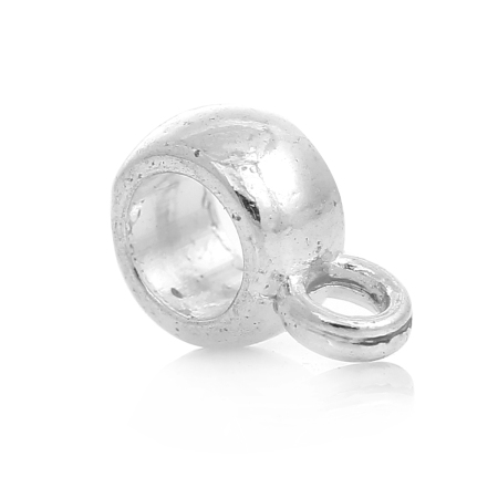 Bild von Versilbert Element Perlen Beads 9mmx4mm,verkauft eine Packung mit 100