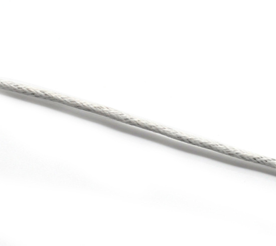 Image de 80M Fil Cordon ciré Blanc 1.5mm