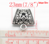 Imagen de Asa Aleación del Metal Del Zinc de Trapecio,Plata Antigua 23.0mm x 23.0mm, 10 Unidades 