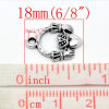 Image de 30 Pendentifs breloque Claddagh coeur dans les mains 18x14mm