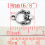 Imagen de Colgantes Aleación del Metal Del Zinc de Anillo,Corazón Plata Antigua Rhinestone 18.0mm x 14.0mm, 30 Unidades 