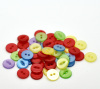 Picture of Resin Sewing Buttons Scrapbooking 2 Holes Round Mixed 11mm(3/8") Dia, 500 PCs