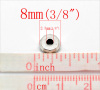 Picture of Zinc Based Alloy Spacer Beads Wheel Antique Silver Color About 8mm Dia, Hole:Approx 2.3mm, 100 PCs