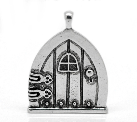 Imagen de Colgantes Aleación del Metal Del Zinc de Casa Plata Antigua Rhinestone 3.5cm x 27.0mm, 10 Unidades 