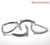 Picture of Iron Based Alloy Kiss Clasp Lock Purse Frame Arch Silver Tone 9x6.3cm(3 4/8"x2 4/8"), 5 PCs