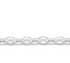 Picture of Copper Clip On Charms Bracelets Link Cable Chain Silver Plated Message "Love" Carved 21cm(8 2/8") long，4 PCs