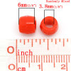 Picture of Acrylic Pony Beads Barrel At Random Mixed About 8mm x 6mm, Hole: Approx 3.8mm, 1000 PCs