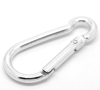 Picture of Aluminum Carabiner Climbing Key Chain Clip Hook Aluminum Tone 6cm x 3cm, 10 PCs
