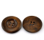 Imagen de Costura Botón Cuatro Agujeros Madera de Ronda,Café Oscuro 3.5cm Diámetro, 20 Unidades