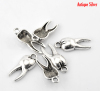 Picture of 20PCs Antique Silver Color Teeth Charm Pendants 20x8mm(6/8"x3/8")