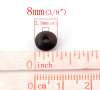 Picture of Abacus Wood Spacer Beads Round At Random Mixed About 8mm x 4mm, Hole: Approx 2.3mm, 1000 PCs