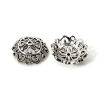 Picture of 20 Antique Silver Color Flower Bead Caps Findings 25x10mm, Fit 24mm bead