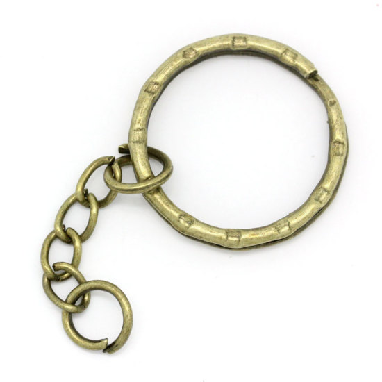 Bild von Schlüsselring Bronzefarbe 5.3cm, 30er Packung