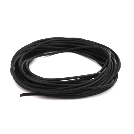 Image de Cordon de Tube de Tuyau Creux en Caoutchouc Noir 2.5mm, 10 M