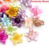 Picture of Acrylic Spacer Beads Flower At Random Mixed About 13mm x 13mm, Hole: Approx 1mm, 200 PCs