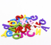 Picture of Wood Charms Initial Alphabet/ Letter "A-Z" At Random Mixed 25x6mm(1"x2/8") - 25x24mm(1"x1"), 100 PCs