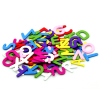 Picture of Wood Charms Initial Alphabet/ Letter "A-Z" At Random Mixed 25x6mm(1"x2/8") - 25x24mm(1"x1"), 100 PCs