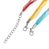 Picture of Organza Ribbon & Wax Cord Necklace At Random Mixed 43.2cm(17") long, 22 PCs