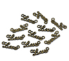 Image de Connecteurs en Alliage de Zinc Forme Lettre Mot "LOVE" Bronze Antique 8mm x 20mm, 50 Pcs