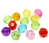 Imagen de Transparente Cuentas Chicle Acrílico de Bola,Al Azar 20mm Diámetro, Agujero: acerca de 2.5mm, 20 Unidades