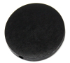 Picture of Wood Spacer Beads Flat Round Black About 30mm Dia,Hole:Approx 2.3mm,30PCs
