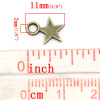 Picture of Charm Pendants Star Antique Bronze 11x8mm,300PCs