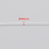 Изображение Резина ювелирные изделия Полый Шнур Трубы Прозрачный 2мм, 10 М