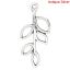 Picture of Charm Pendants Leaf Antique Silver Color 3.3x1.6cm,30PCs