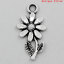 Image de 100 Breloques Pendentifs Charm Fleur Tournesol 19x10mm B23601
