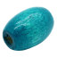 Image de 300 Pcs Perles pour DIY Fabrication de Bijoux en Bois d'érable Naturel Ovale Bleu 12mm x 8mm, Trou: env. 2.5mm