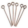 Picture of Iron Based Alloy Eye Pins Antique Copper 24mm(1") long, 0.7mm (21 gauge), 1000 PCs