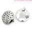 Immagine di Lega di Zinco Spilla Tondo Tono Argento Nulla Disegno 19mm x 19mm, 20 Pz