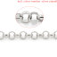 Picture of Iron Based Alloy Rolo Chain Findings Silver Tone 6mm(2/8") Dia, 2 M