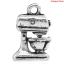 Picture of Charm Pendants Kitchen Food Mixer Antique Silver Color 16x11mm,50PCs