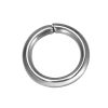 Picture of 10000 PCs 8mm Dia., 1.2mm(17 gauge) 304 Stainless Steel Open Jump Rings Findings For Jewelry Making Silver Tone Round
