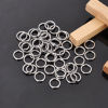 Picture of 10000 PCs 8mm Dia., 1.2mm(17 gauge) 304 Stainless Steel Open Jump Rings Findings For Jewelry Making Silver Tone Round