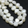 Picture of (Grade C) Natural Freshwater Cultured Pearl Beads Baroque 9x7mm-7x7mm, Hole: Approx 0.5mm, 37cm long, 1 Strand(Approx 55 PCs)