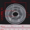 Picture of Acrylic Spools for Beading Wire Thread String Transparent 50mm,20PCs