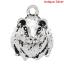 Immagine di Lega di Zinco Charm Ciondoli Topo Argento Antico Nulla Disegno 18.0mm x 14.0mm, 30 Pz