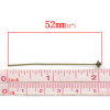 Imagen de Alfileres de cabeza de bola Aleación del Metal Del Zinc de Tono Bronce,5.2cm de longitud 0.7mm (21 gauge), 30 Unidades