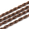 Picture of Iron Based Alloy Braiding Chain Findings Antique Copper 3x3mm( 1/8"x1/8"), 10 M
