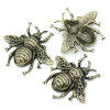 Bild von Zinklegierung Cabochons Biene Bronzefarbe 40mm x 35mm, 5 Stück 
