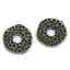 Image de Perles en Alliage de Zinc Forme Rond Plaqué bronze à pois 11.5mm x 11.0mm, Tailles de Trous: 2.8mm, 100 Pièces