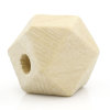 Picture of Wood Spacer Beads Polygon Natural 13x10mm Hole:Approx 2.9mm,80PCs