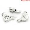 Picture of Zinc Based Alloy Beads Mother Bird Antique Silver Color Spiral Carved About 15mm x 11mm, Hole:Approx 1mm, 50 PCS