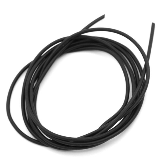 Image de Cordon en Caoutchouc Noir, 1.5mm Gros, 10 